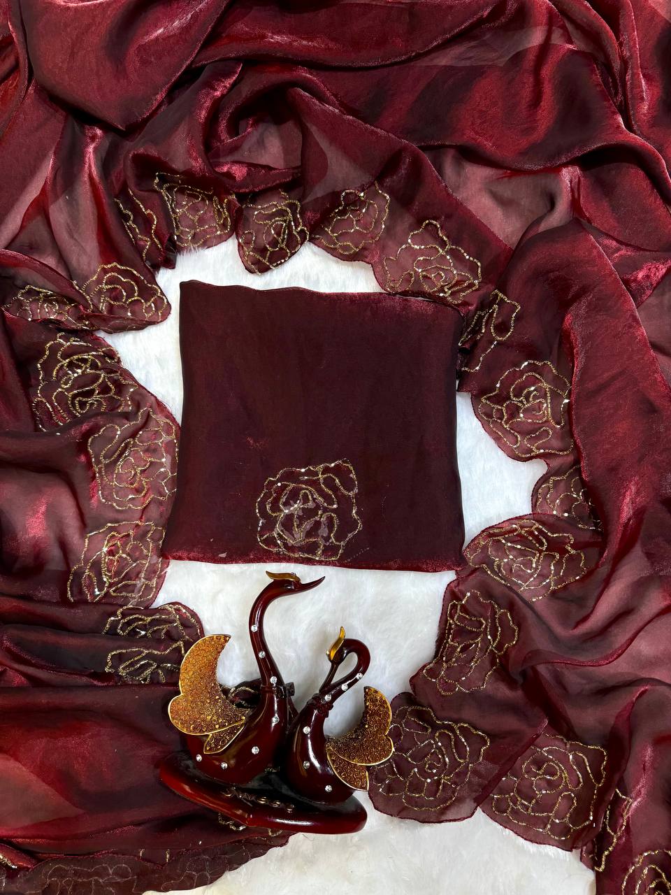 Beautiful Katdana handwork Saree