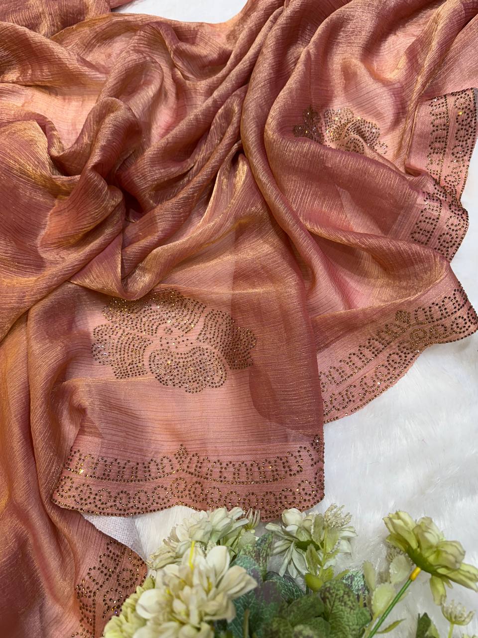 Pure Space Chiffon Silk Saree
