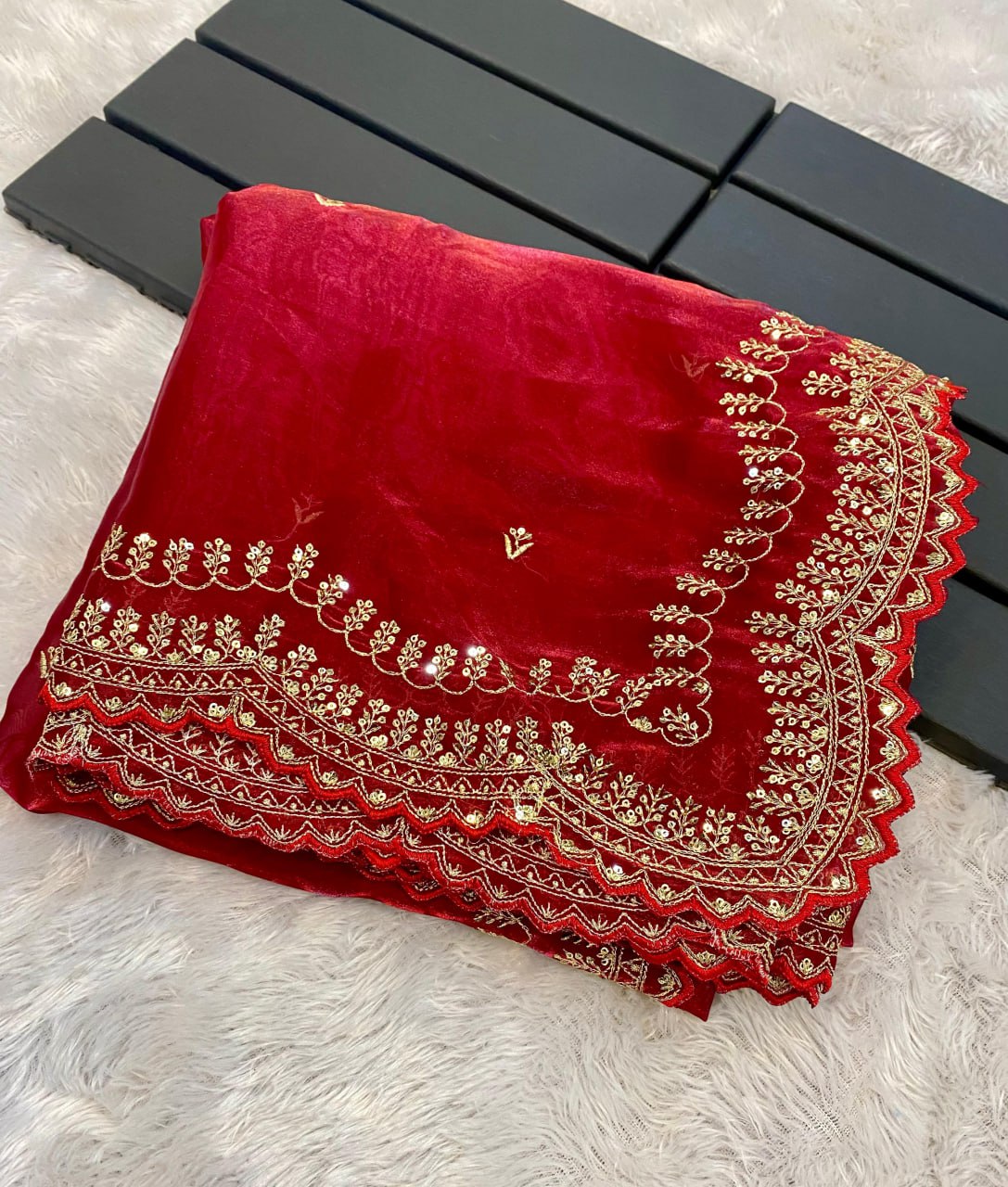 Ruby Rhapsody  Saree