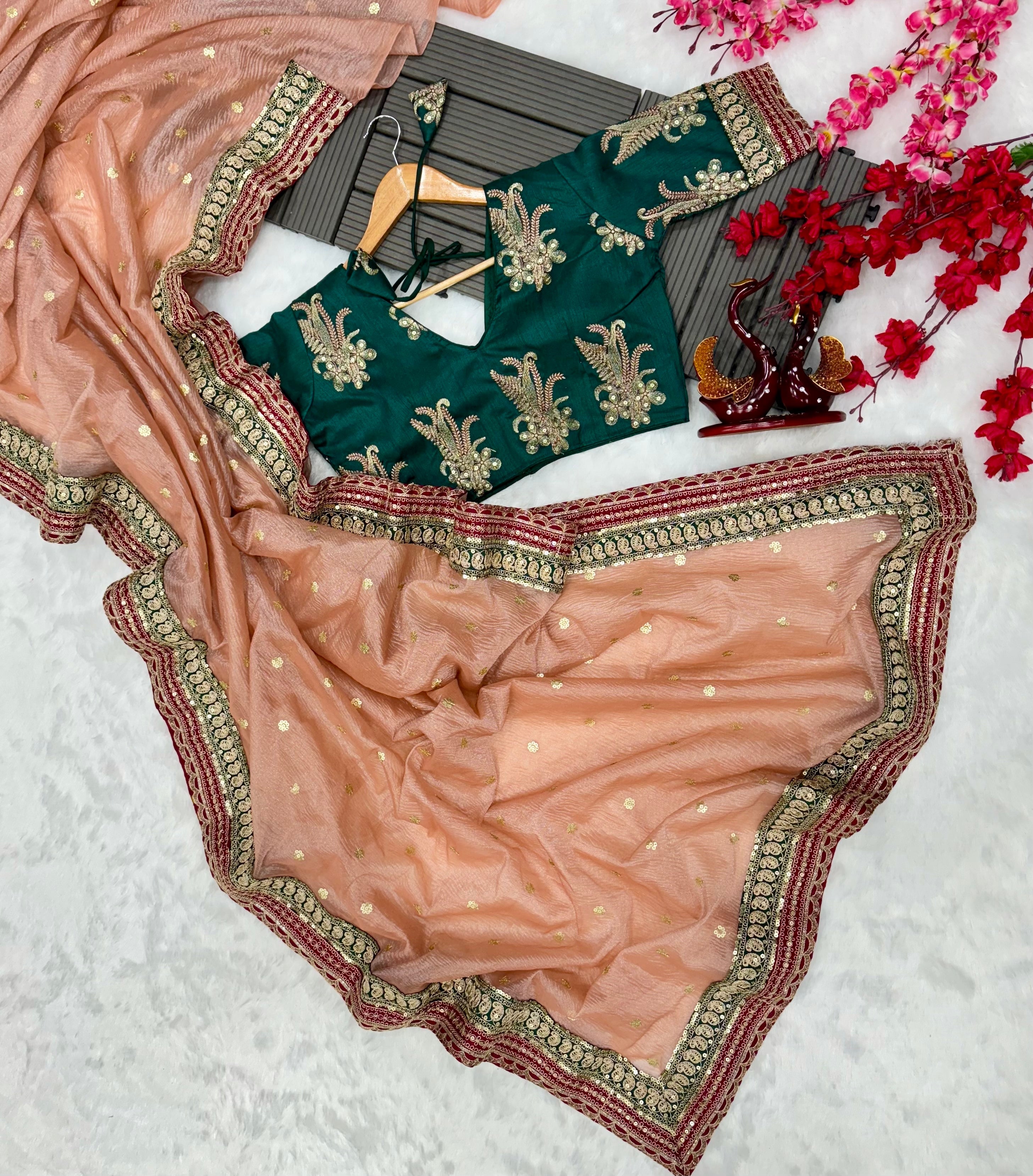 Luxurious Banarasi Crush Saree