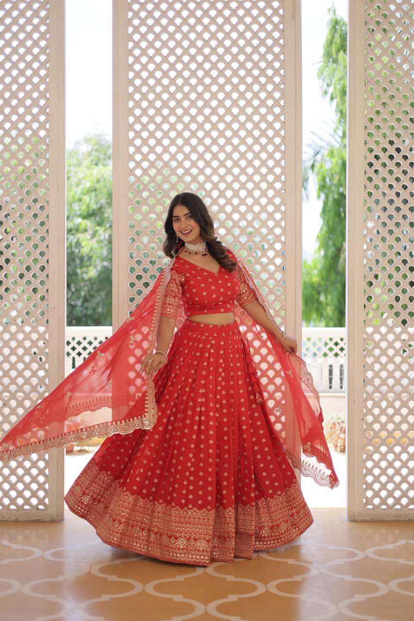 Sunbrust Splendor Lehenga