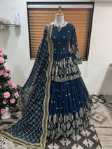 Faux Georgette Lehenga