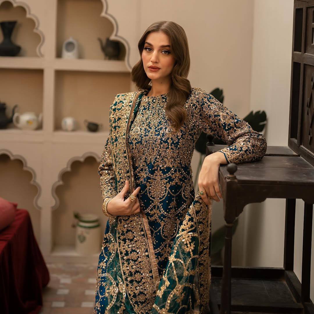 Embroidered Blue