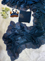Beautiful Katdana handwork Saree
