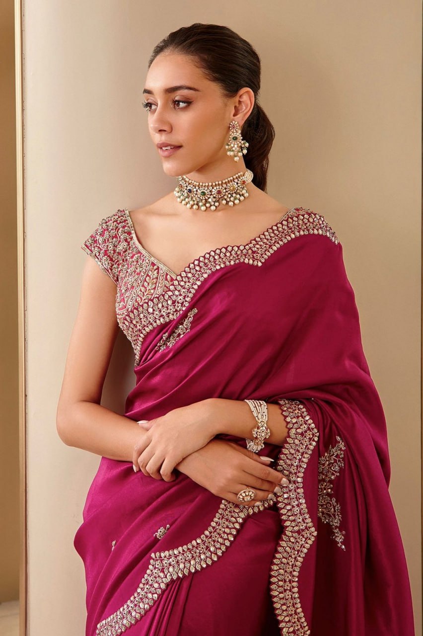 Velvet Bloom Saree