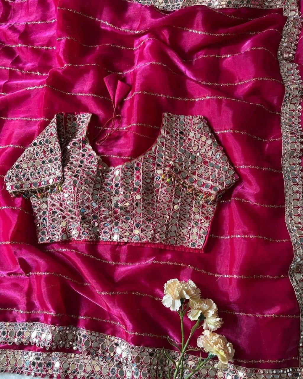 Golden Echo Saree