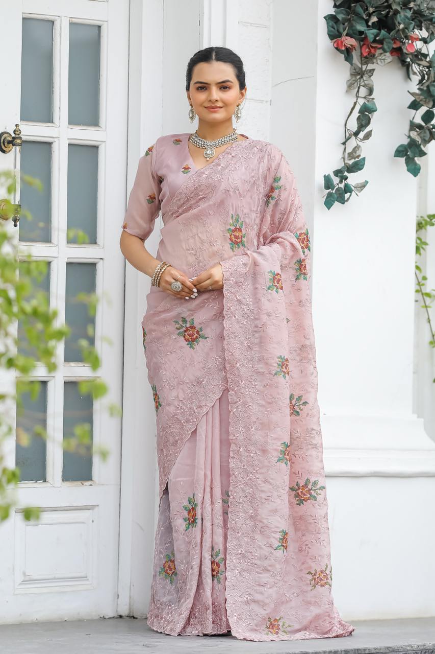Scarlet Whisper Saree
