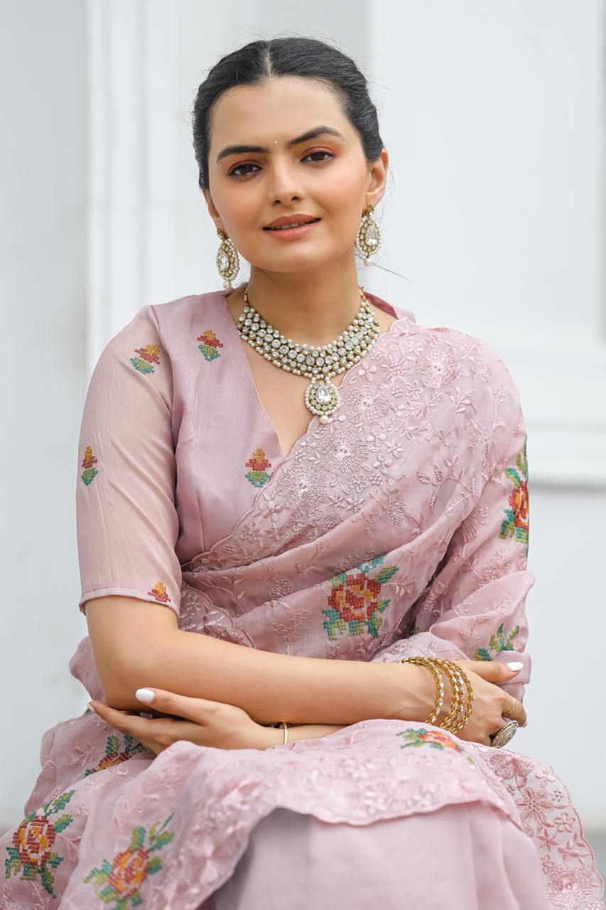 Scarlet Whisper Saree