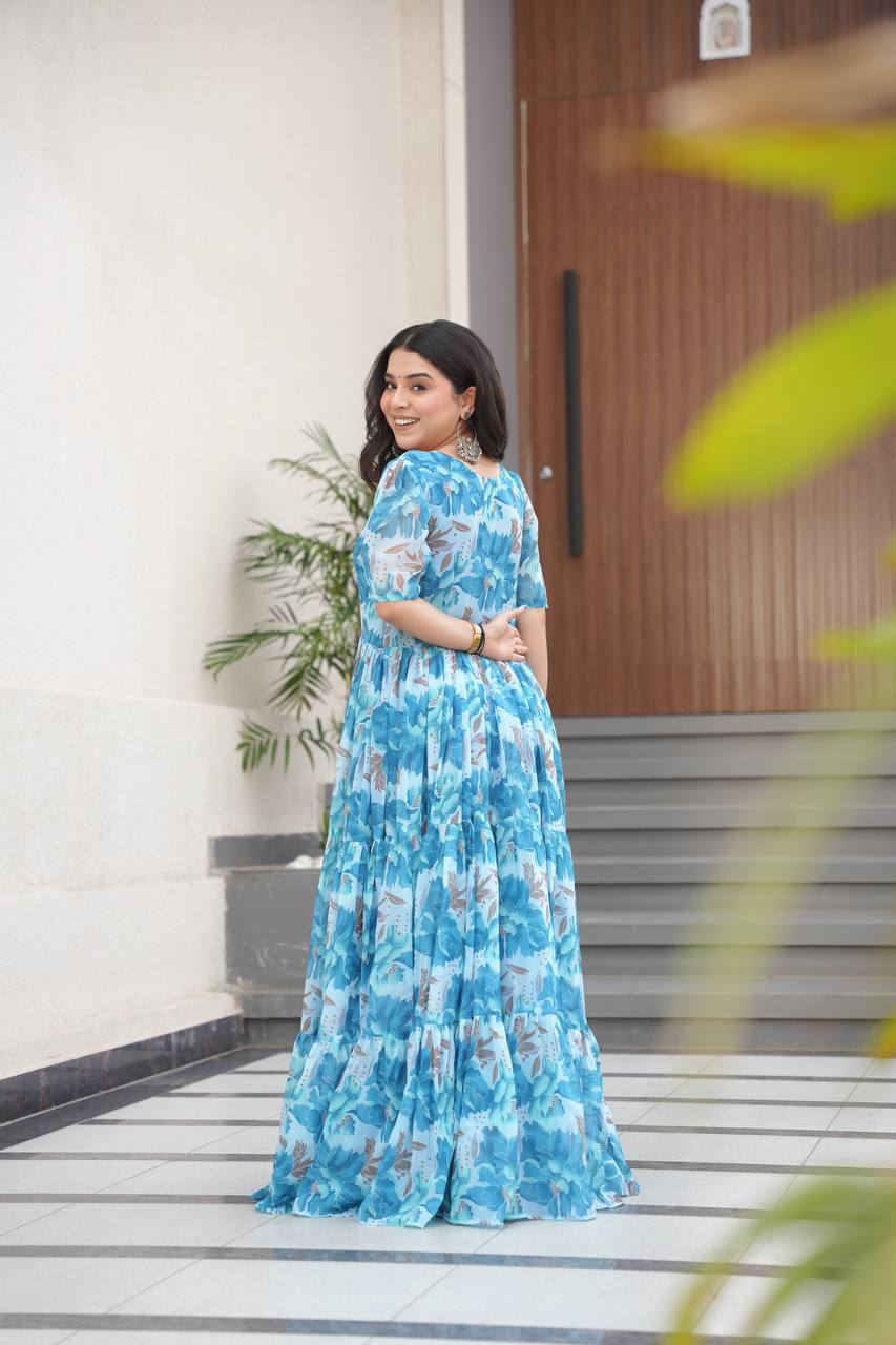 Bluebell Dream Floral Maxi