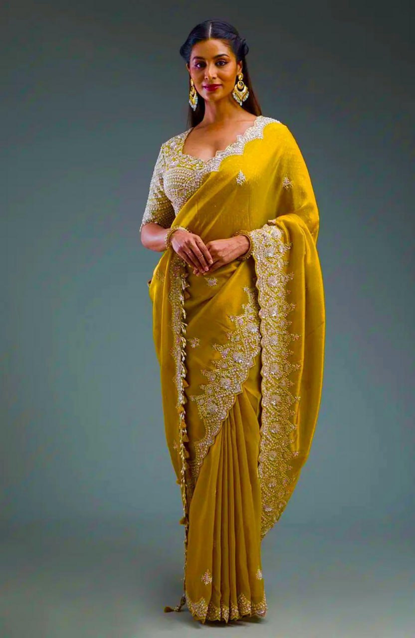 Mustard Blossom Saree
