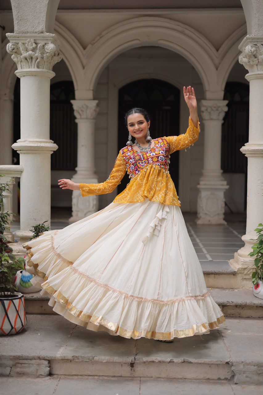 Kora Cotton with Attractive Gota-Patti Lace